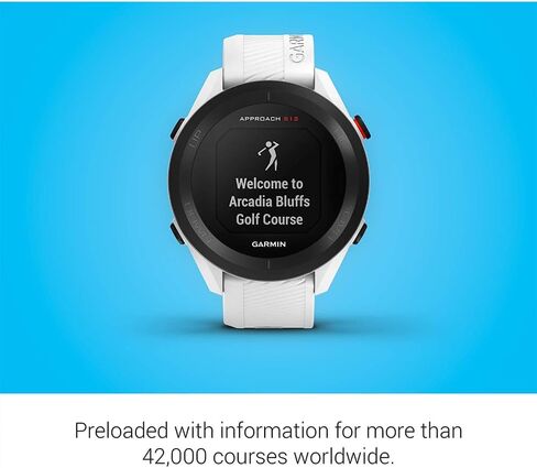 Garmin 010-02472-00 Approach S12 GPS Golf Watch, 42k+ Preloaded Courses (White) Bundle with 1 YR CPS Enhanced Protection Pack, 7-in-1 Multi-Function Golf Tool & Zippered Iron Head Covers Set in Saudi Arabia
