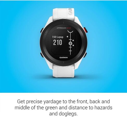 Garmin 010-02472-00 Approach S12 GPS Golf Watch, 42k+ Preloaded Courses (White) Bundle with 1 YR CPS Enhanced Protection Pack, 7-in-1 Multi-Function Golf Tool & Zippered Iron Head Covers Set in Saudi Arabia