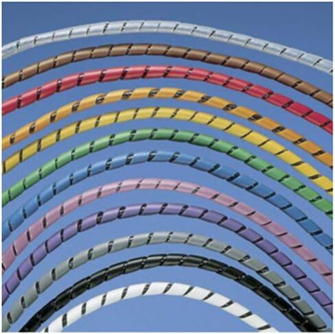 Panduit T25F-C Spiral Wrap, 0.25" OD, Polyethylene, Natural (100-Foot) in Saudi Arabia