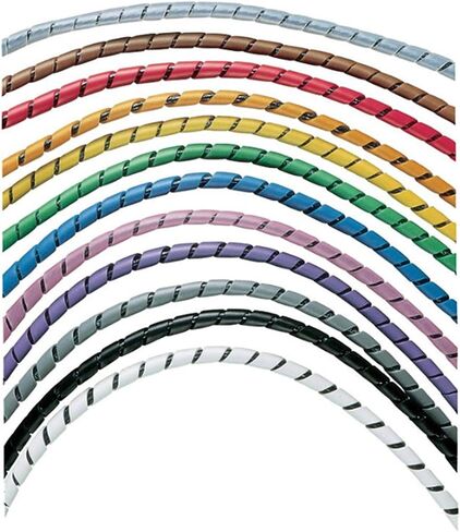 Panduit T25F-C Spiral Wrap, 0.25" OD, Polyethylene, Natural (100-Foot) in Saudi Arabia