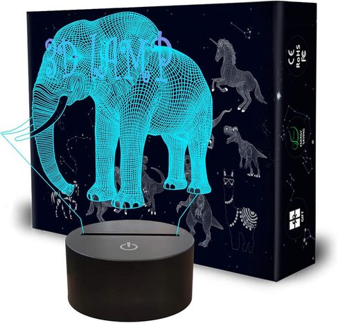 مصابيح Bagvhandbagro Wolf ثلاثية الأبعاد، ضوء ليلي الذئب، 7 ألوان LED متغيرة الإضاءة، لمس USB شحن طاولة مكتب غرفة النوم ديكور عشاق الذئب هدايا عيد الميلاد للأولاد والبنات والأطفال والأصدقاء in Kuwait