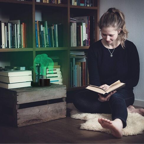 مصابيح Bagvhandbagro Wolf ثلاثية الأبعاد، ضوء ليلي الذئب، 7 ألوان LED متغيرة الإضاءة، لمس USB شحن طاولة مكتب غرفة النوم ديكور عشاق الذئب هدايا عيد الميلاد للأولاد والبنات والأطفال والأصدقاء in Kuwait