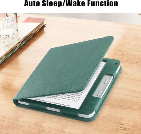 Case for Kobo Libra Colour(2024)/Libra 2(2021)/Tolino Vision Color(2024)/Vision 6(2021) 7"- Premium PU Leather Stand Cover with Card Slot & Auto Wake/Sleep Smart Cover,Green in Saudi Arabia
