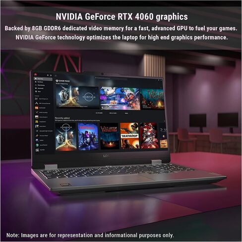 Lenovo LOQ Gaming Laptop, AMD Ryzen 7 7435HS, 32 GB Ram DDR5, 1 TB PCle SSD, 15.6" FHD (1920x1080), Nvidia GeForce RTX 4060, W11 Home in Saudi Arabia