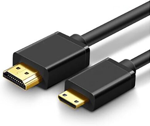 كابل HDMI صغير إلى HDMI بطول 3 أقدام و1 متر، كابل HDMI عالي السرعة إلى Mini HDMI للشاشة المحمولة 4K 60 هرتز سلك HDMI 2.0، متوافق مع الشاشة والكاميرا وكاميرا الفيديو والكمبيوتر اللوحي والكمبيوتر المحمول in Saudi Arabia