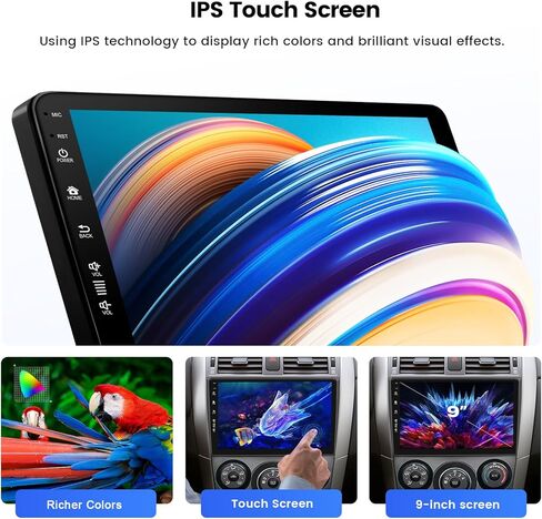 داسايتا 9 "Carplay ستيريو لتويوتا كورولا 2007 2007 2008 2009 2010 2011 لاسلكي أندرويد سيارة راديو شاشة تعمل باللمس رئيس وحدة بلوتوث مرآة رابط راديو FM in Kuwait