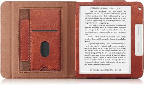 Case for Kobo Libra Colour(2024)/Libra 2(2021)/Tolino Vision Color(2024)/Vision 6(2021) 7"- Premium PU Leather Stand Cover with Card Slot & Auto Wake/Sleep Smart Cover,Green in Saudi Arabia