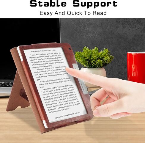 Case for Kobo Libra Colour(2024)/Libra 2(2021)/Tolino Vision Color(2024)/Vision 6(2021) 7"- Premium PU Leather Stand Cover with Card Slot & Auto Wake/Sleep Smart Cover,Green in Saudi Arabia