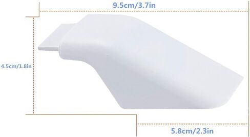 غطاء نهاية مقبض باب الفرن WB7X7189 لـ GE AP2019455 WB07X7189 PS256619 أبيض (عبوتان) in Kuwait