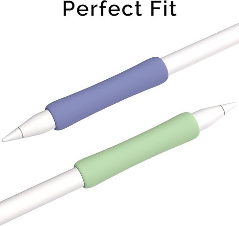 4 عبوات من قبضة السيليكون المتوافقة مع قلم Apple Pencil الجيل الأول، حامل قبضة iPencil مريح للكتابة والتحكم الدقيق (أبيض/أزرق/رمادي/أسود) in Kuwait
