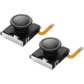 BRONAL Switch Joycon Joystick Replacement, [No Drifting] Hall Effect Joystick for Switch/Switch OLED/Switch Lite, Left/Right Switch Joycon Controller with Repair Tool Kit, Thumbstick Caps [2 Pack]