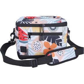 KOOZIE Small Lunch Cooler Bag - 6 Can Soft Sided Insulated Lunch Box Cooler for Women, Collapsible and Portable, Take to Work, Camping, Beach, Travel
