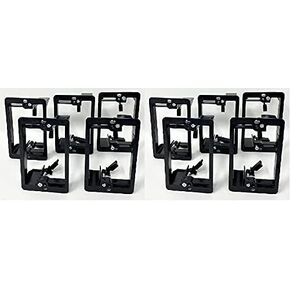 RiteAV 1 Port Coax Cable TV- F-Type Phone RJ11 RJ12 1 Port Cat5e Ethernet Wall Plate Oversized Jumbo MIDI White