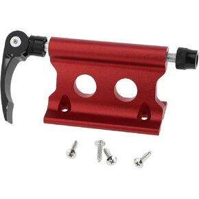 X AUTOHAUX 1 Pc Universal Quick Release Bike Fork Mount Rack for 0.26 Inch (6.5mm) / 0.79 Inch (20mm) Thru Axle with Aluminum Alloy Anti-Corrosion Red