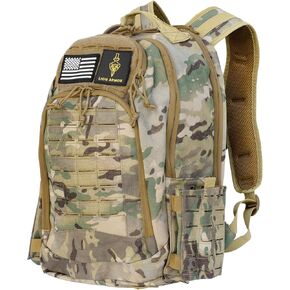 Waterproof Tactical Laptop Backpack, 45L, Sport Model (Black Camouflage)