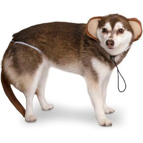 Midlee Monkey Headband & Tail Dog Costume