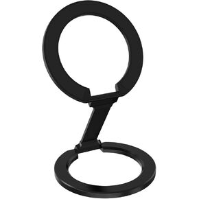 ANTPO for Mag Safe Phone Ring Holder, Adjustable Magnetic Kickstand & Removable Phone Grip Compatible with iPhone 16 & 15 & 14 & 13 & 12 Series MagSafe Case All Phones