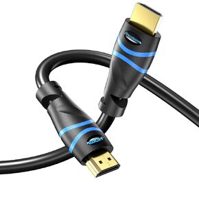 BlueRigger 8K HDMI Cable (6FT - 3 Pack, 8K 60Hz HDR, 4K 120Hz, High Speed 48Gbps with Ethernet, eARC, 3D, HDCP 2.3) - Compatible with PS5, Xbox, Roku, Apple TV, Switch, PC