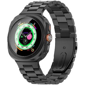 Compatible with 2024 Samsung Galaxy Watch 7 Ultra Band 47mm, Robust Men Stainless Steel Replacement Link Metal Bracelet in Saudi Arabia