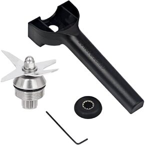 Blender Blade Replacement Part for Vitamix Blender Wet Blade Replacement Assembly with Wrench Compatible with Vitamix 5200 Series Blender Mixer 64oz and 32oz Containers Blender 4 Blade Fit for Vitamix