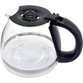 5 Cup Replacement Coffee Carafe, Fits Mr Coffee 5-cups Coffee Machines, Black handle