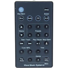 Remote Control Replacement for Bose Wave Radio Music System III AWRCC1 AWRCC2 AWRCC3