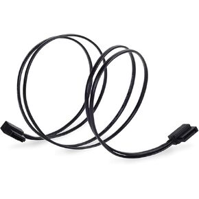 SilverStone Technology CP11B-500 500mm (19.6 in.) Ultra Thin 6Gb/s Lateral 90-Degree SATA Cable with Custom Low-Profile Connectors, SST-CP11B-500