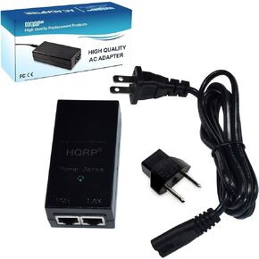 HQRP 48V PoE Injector Adapter Power Supply 10/100Mbps IEEE 802.3af for Cisco, Polycom, Aastra, TP-Link TL-POE150S, TRENnet TPE-113GI, Axis, EnGenius EPA2406GR, Ubiquiti U-POE-AF IP Cameras Phones AP