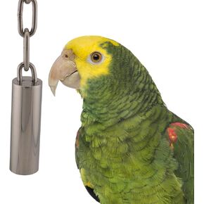Super Bird Creations SB1243 Stainless Steel Tube Bells - Bird Cage Accessory for Sound Enrichment - Ideal for Parrots, Amazons, Greys, Cockatoos and Macaws (Large)