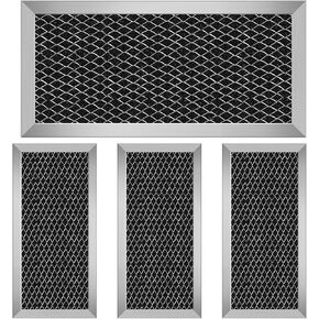 8Pcs Microwave Charcoal Filter Replacement for GE JX81H WB02X10956, Microwave Filter Replacement 8.67" x 3.95" Air Carbon Filter