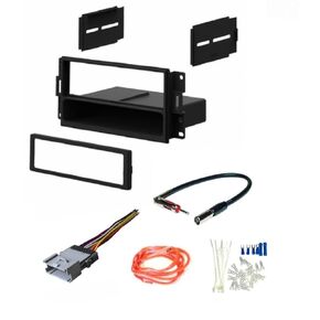 Single Din Car Stereo Radio Kit, Wire Harness, Antenna Adapter, and Install Parts Made for 2004-2008 Pontiac Grand Prix- No Bose