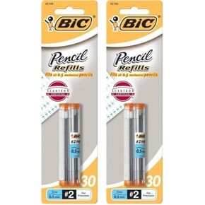 BIC Pencil Lead Refills, Fine Point (0.5mm), 30ct (L530P1)