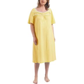 100% Cotton Nightgowns for Women Plus Size Nightgowns Soft Cotton Ladies Nightdress Sleepwear