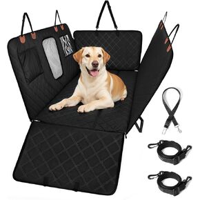 City & Cuddle Back Seat Extender for Dogs,Hard Bottom Car Seat Cover for Dogs,Waterproof Dog Hammock for Car Dog Car Bed for Car, SUV, Truck