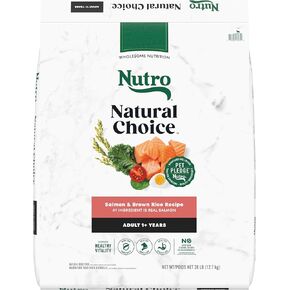 Nutro Natural Choice Adult Dry Dog Food, Salmon & Brown Rice Recipe, 28 lb. Bag
