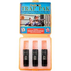 Carlsons Choke Tubes 12 Gauge for Winchester - Browning Inv - Moss 500 [ 3 Pack | Modified, Improved Modified & Full ] Stainless Steel | Trap Pak Choke Tube | Made in USA