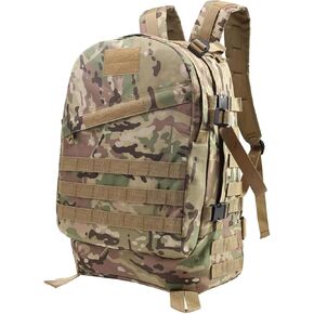Tactical Backpack for Men, Large Military Tactical Backpack, Durable Military Moll Backpack, 3 Day Assault Pack with Molle System, Lightweight Tactical Bag For Traveling Camping Hiking, 40L Black