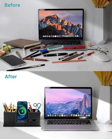 15W Wireless Charger iPhone, Phone Holder Pen Holder 3 in 1 Wireless Charging Station for iPhone 14 13 13 Pro (Max) Series Samsung Galaxy S10 S10E S10+ Google Pixel 3 3XL QI-Enabled Devices in Saudi Arabia