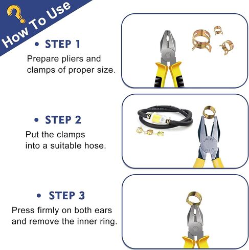 165pcs Spring Band Elastic Clamp Set,Spring Clip Clamp Exhaust Pipe Clip For Diesel Petrol Pipe Water Pipe Automotive Fuel Line Silicone Hose Air Hose in Saudi Arabia