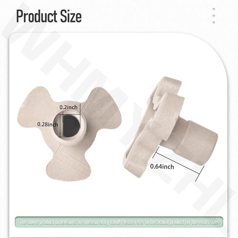 W10337248 2310977 【مقرنة محرك القرص الدوار للميكروويف 】 مع منفذ "D" لـ Whirlpool KitchenAid Maytag، يستبدل AP5631076 2310977 PS3654579 (قطر 1-1/2 بوصة) in Kuwait