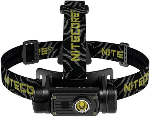 Nitecore (Sysmax Industrial) HC60 مصباح أمامي قابل لإعادة الشحن مع أبيض بارد، أسود in Saudi Arabia