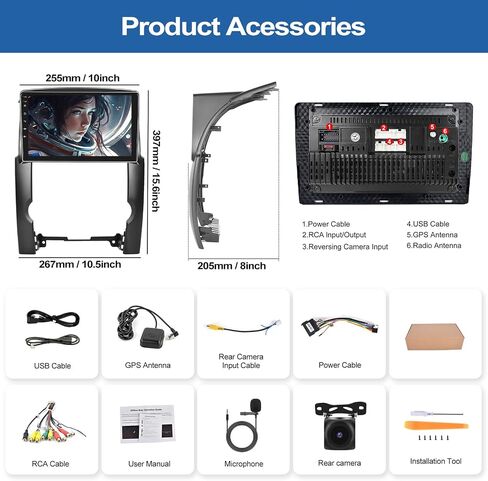 4G+64G 8-Core Car Radio Stereo for KIA Sorento 2011 2012 with Wireless CarPlay Android Auto 10.1" IPS Touch Screen Android 13 Car Stereo with DSP Bluetooth 5.0 GPS Navigation FM Radio HD Backup Camera in Saudi Arabia