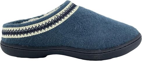 شبشب نسائي من الصوف من Clarks JMH1319T - شبشب منزلي دافئ ومريح مبطن بالفرو الصناعي - شبشب منزلي داخلي وخارجي للنساء in Saudi Arabia