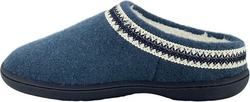 شبشب نسائي من الصوف من Clarks JMH1319T - شبشب منزلي دافئ ومريح مبطن بالفرو الصناعي - شبشب منزلي داخلي وخارجي للنساء in Saudi Arabia