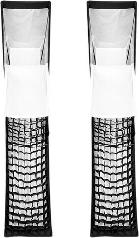 Godox 35x160cm 14"x63" Beehive Honeycomb Grid Strip Softbox Bowens Mount for Studio Flash (2pcs) in Saudi Arabia
