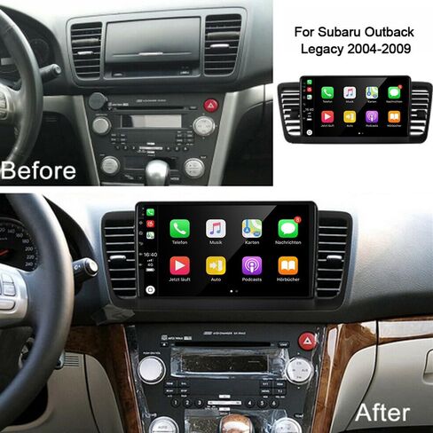لراديو Subaru Legacy Outback 2004-2009 Android 13 ستيريو سيارة 9 بوصة شاشة لمس لاسلكية Carplay Android Auto DSP بلوتوث نظام تحديد المواقع والملاحة FM مع كاميرا عكسية مجانية 4+64 جيجابايت in Saudi Arabia