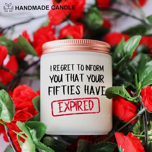 70th Birthday Gifts for Women, Men - Funny 70 Year Old Birthday Gift Ideas - Unique Turning 70 Happy Birthday Gifts for Friends, Mom, Dad, Grandma, Grandpa, Her - Lavander Scented Candles in Saudi Arabia