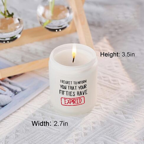 70th Birthday Gifts for Women, Men - Funny 70 Year Old Birthday Gift Ideas - Unique Turning 70 Happy Birthday Gifts for Friends, Mom, Dad, Grandma, Grandpa, Her - Lavander Scented Candles in Saudi Arabia