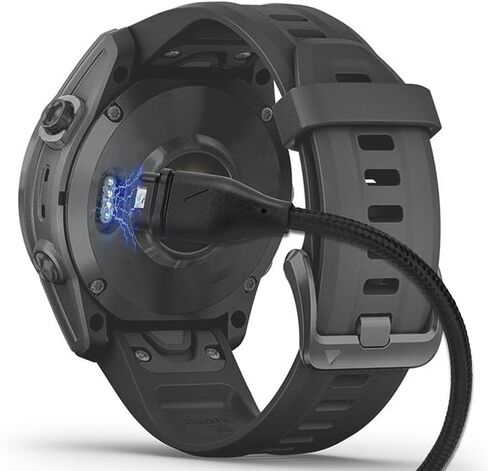 كابل شاحن مكون من قطعتين لساعة Garmin Fenix ​​7 7S 7X 6 6S 5 5S، ملحقات أسلاك شحن مغناطيسية USB وUSB-C لـ Forerunner 245 945 965، Instinct 2 2S، Vivoactive 4 4S 3، Vivosmart Smartwatch، 3.3 قدم in Saudi Arabia