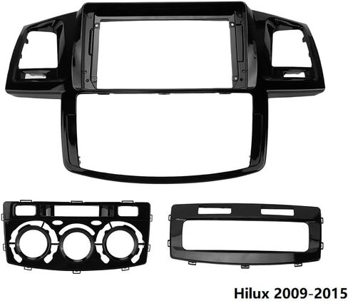 محول إطار شاشة كبيرة 9 بوصة لسيارة Toyota Hilux Fortuner 2005-2014 2Din Dash مجموعة إطارات لوحة تركيب الصوت (لـ Hilux 09-15) in Saudi Arabia